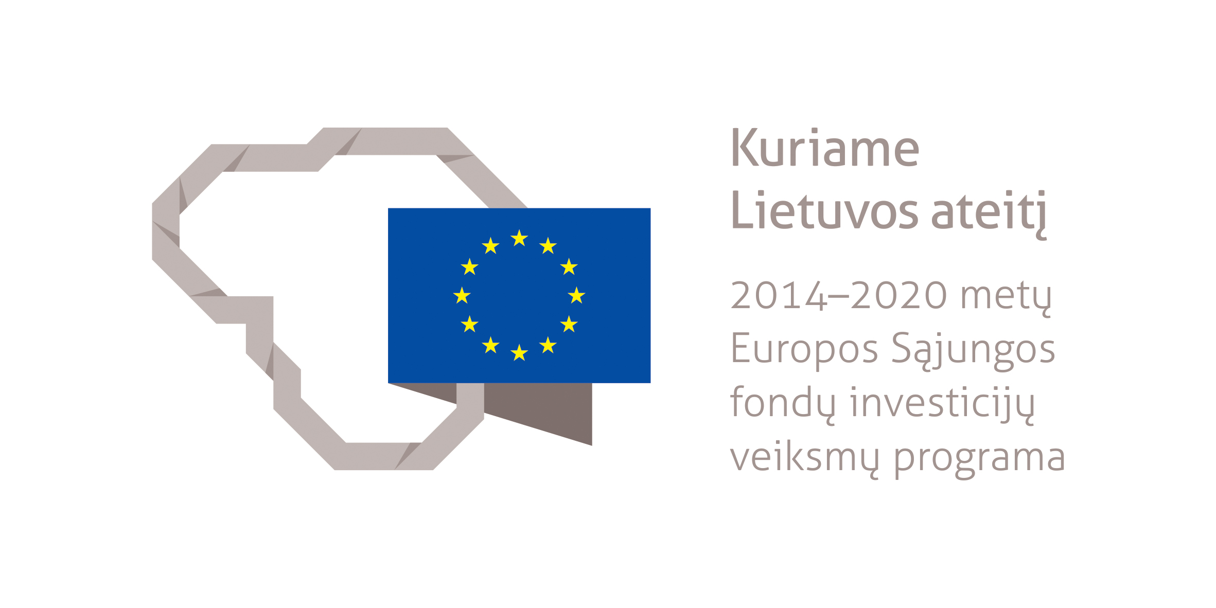 Logotipas Kuriame Lietuvos ateitį. 2014-2020 metų Europos Sąjungos fondų investicijų veiksmų programa